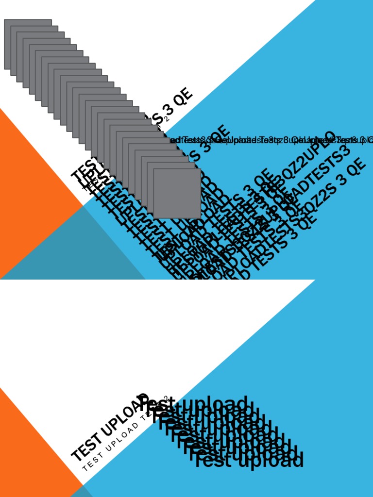 Upload Test Documentation Overview | PDF