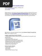 Download Cara Membuat Makalah Yang Baik Dan Benar by HeriSistam SN233844316 doc pdf