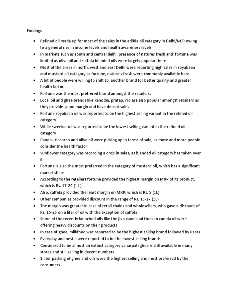 a market research on edible oil Cooking Oil Vegetable Oil