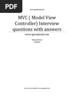 MVC (Model View Controller) Interview Questions With Answers