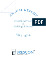 Brescon Advisors & Holdings Limited: As Per Your Suggestion