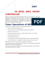 Timers in Intel 8051 Micro Controller: Unit IV