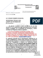 Jefa Delegacional de Prestaciones Médicas proporciona datos de Coordinadora de Información