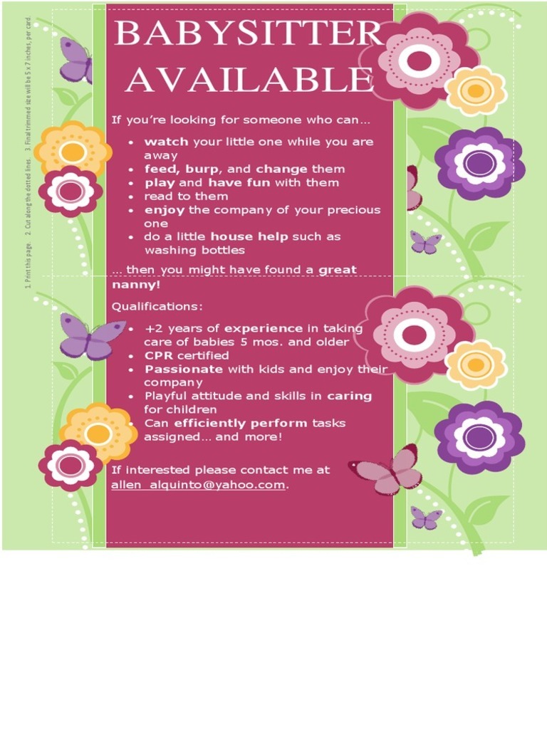 Nanny Flyer | PDF
