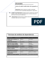 Analisis Multivariantes - Tecnicas