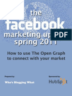 Facebook Marketing Update; How To Use OpenGraph