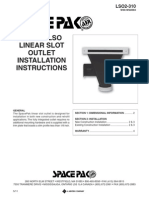 Model Lso Linear Slot Outlet Installation Instructions