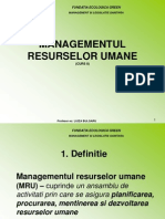 Managementul Resurselor Umane