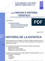 EQ.1 Historia y Definicion ESTATICA