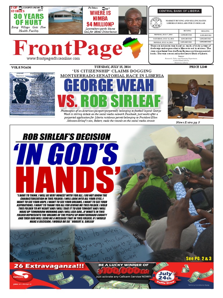 Robert Sirleaf's Senatorial Petition Event | PDF | Liberia | Health Care
