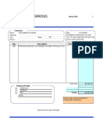 Green Hornet Invoice