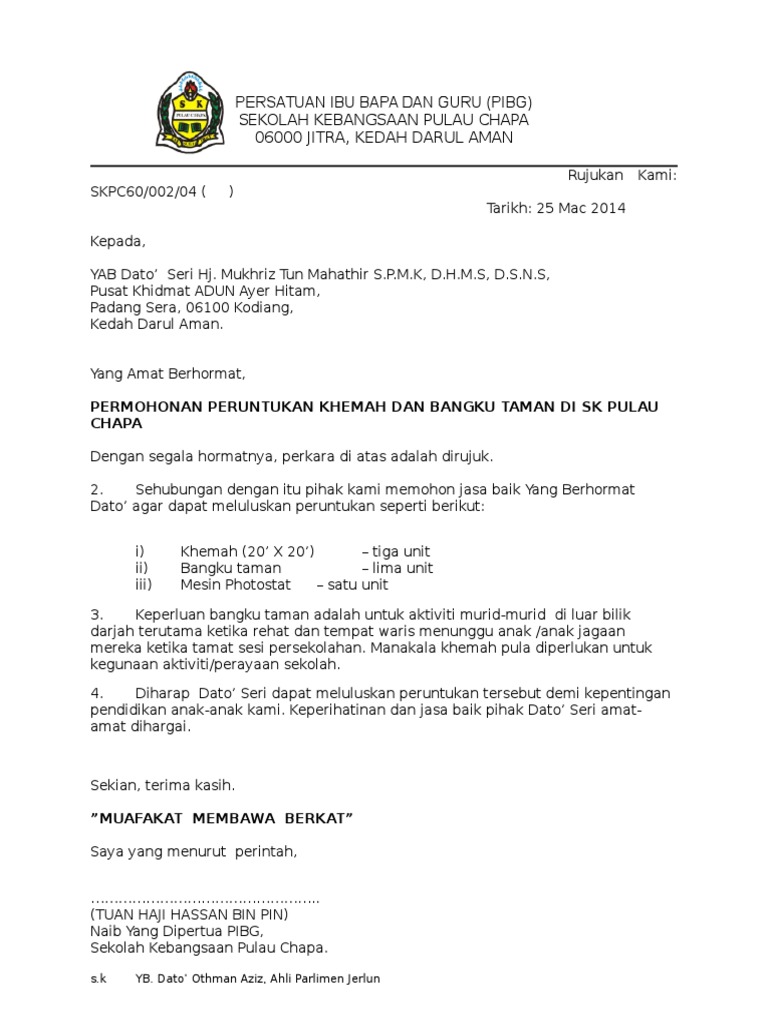 Mohon Sumbangan Mukriz Pdf