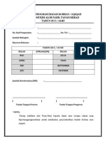 Borang Program Ibadah Korban