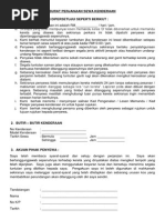 Surat Perjanjian Sewa Kereta