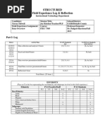 t  tidwell itec 7305 structured field experience log