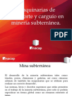 Maquinarias y Carguio en Mineria Subt. (Seccion 474 - Castro, Alfredo, Navarro, Guzman, Gonzalez)