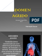 Abdomen Agudo y Apendicitis 2014