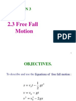 Free Fall Motion