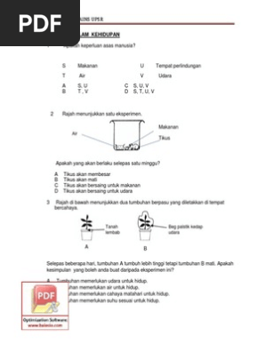 Bahagian A Sains Pdf