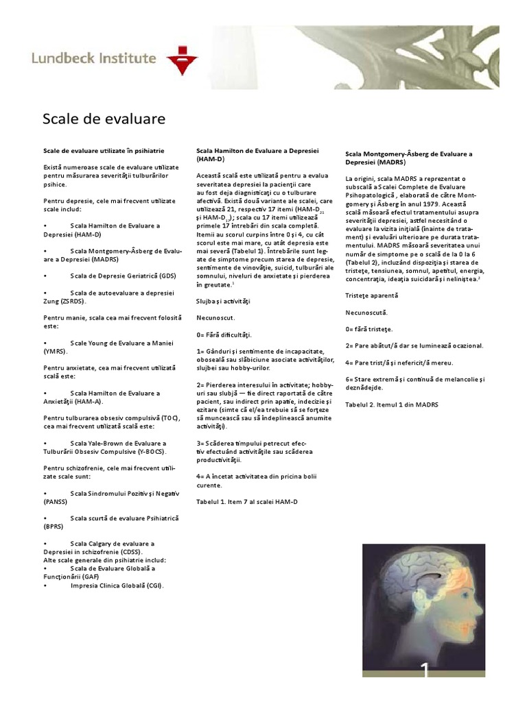 Psychiatry Rating Scales | PDF
