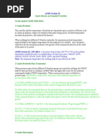 Highlights On ASME Essential Variables