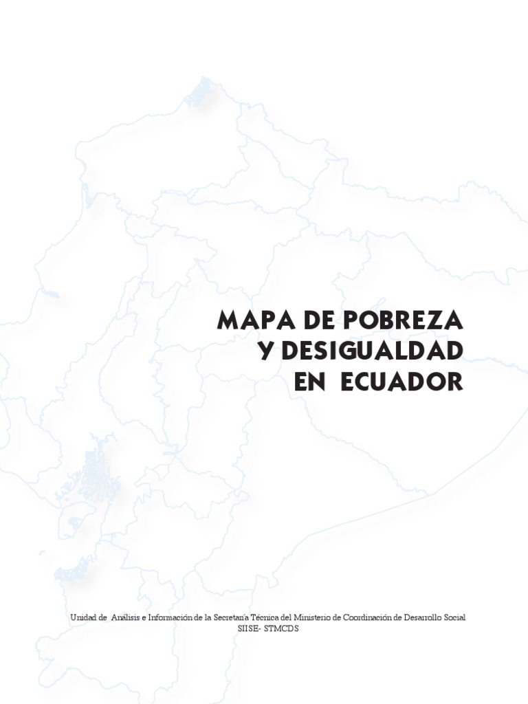 Mapa de Pobreza y Desigualdad en Ecuador | PDF | Distribución normal ...