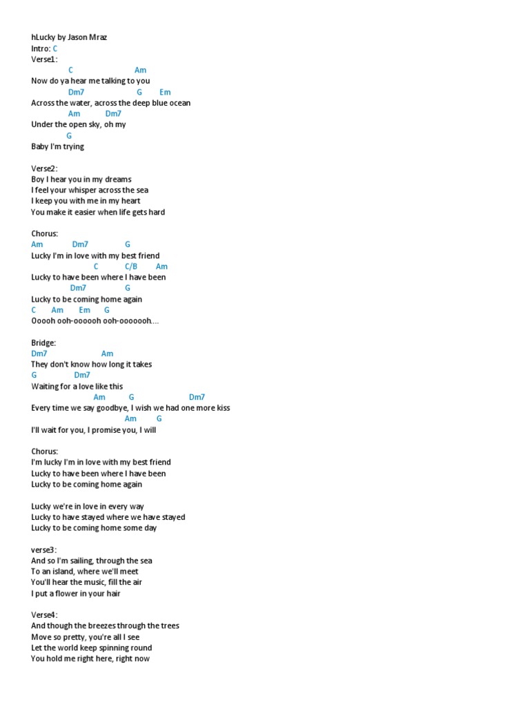 Chords Song Structure Songs