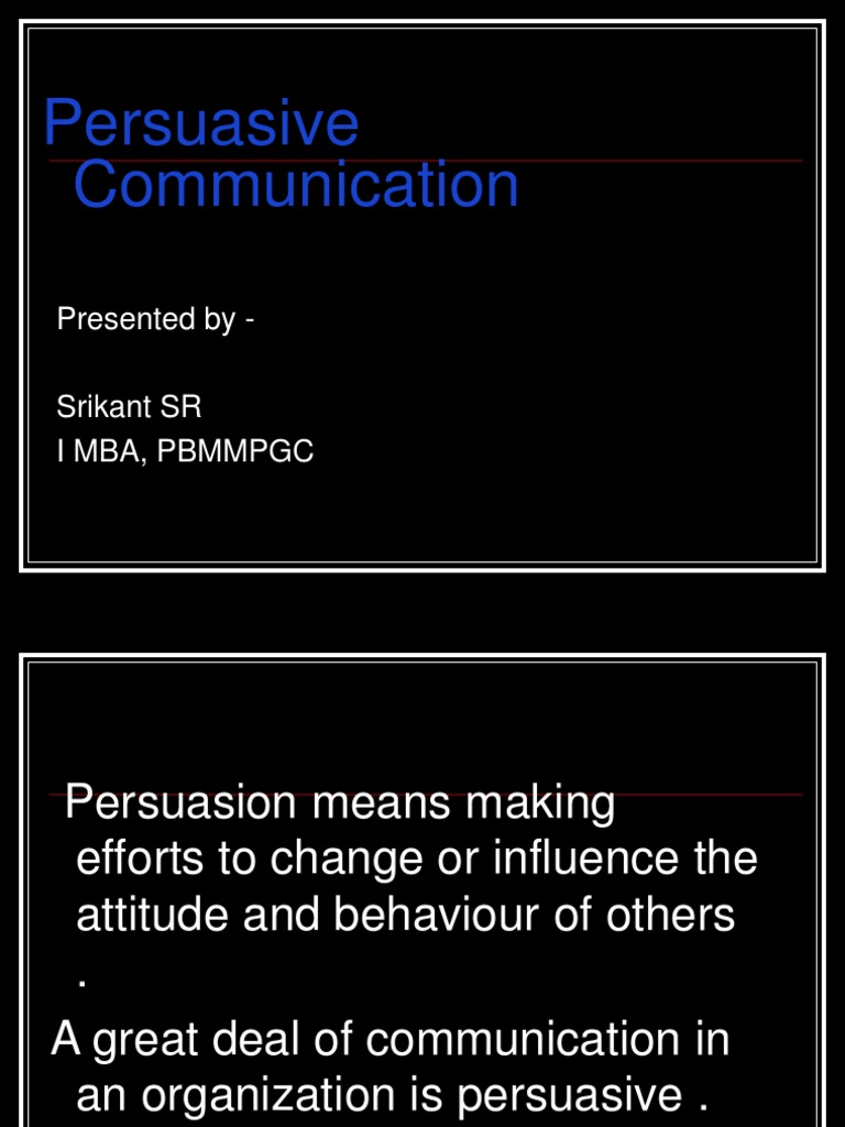 persuasive communication examples