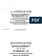 Statistics For Management 16 October