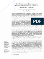 El Territorio de La Fotografía, Entre La Modernidad y La Utopía en El Pensamiento de Kracauer PDF