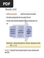 Re Order Level