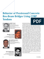 Behavior of Prestressed Concrete Box-Beam Bridges Using CFRP Tendons