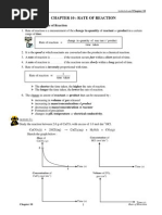  Chemistry Chapter 10 Rate of Reaction