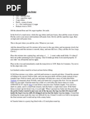 French Macaron Recipe