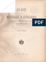 Atlante Materiale Artiglieria 1905 Tavole