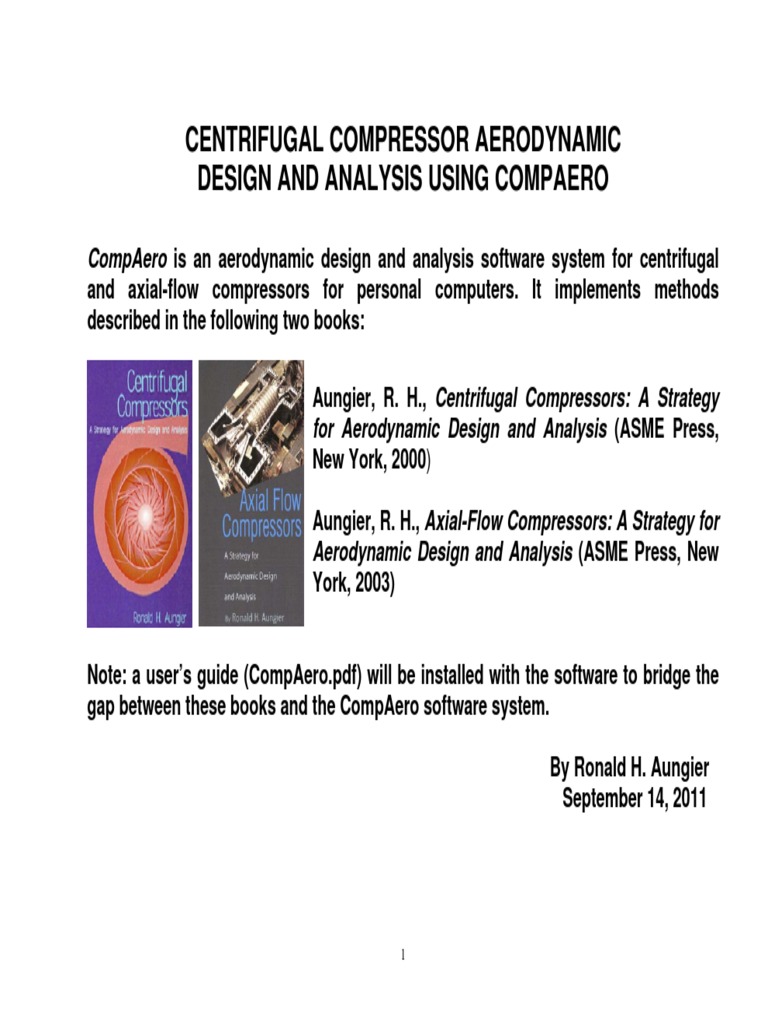 CompAero: Centrifugal Compressor Design | PDF | Gases | Phases Of Matter