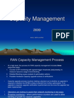 Capacity Management Traffic Model Statistics