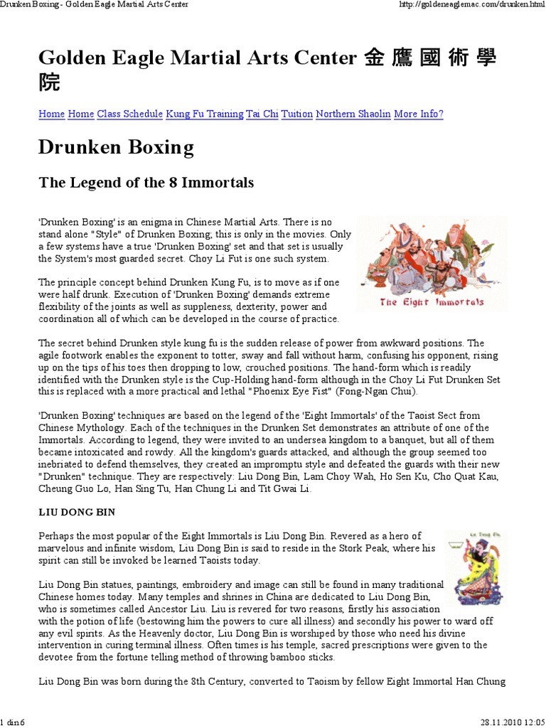 Drunken Boxing Golden Eag... PDF Chinese Martial Arts Religion