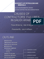 Causes of Contractors Failure in 4
