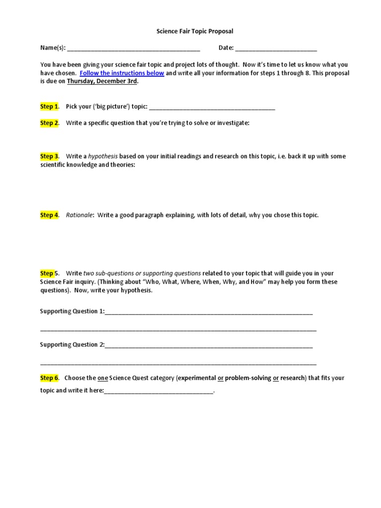 Research proposal science picture