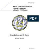 Washington, DC Chapter Constitution & By-Laws