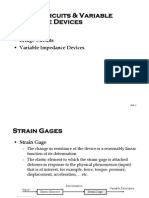 Strain Gages - Bridge Circuits - Variable Impedance Devices