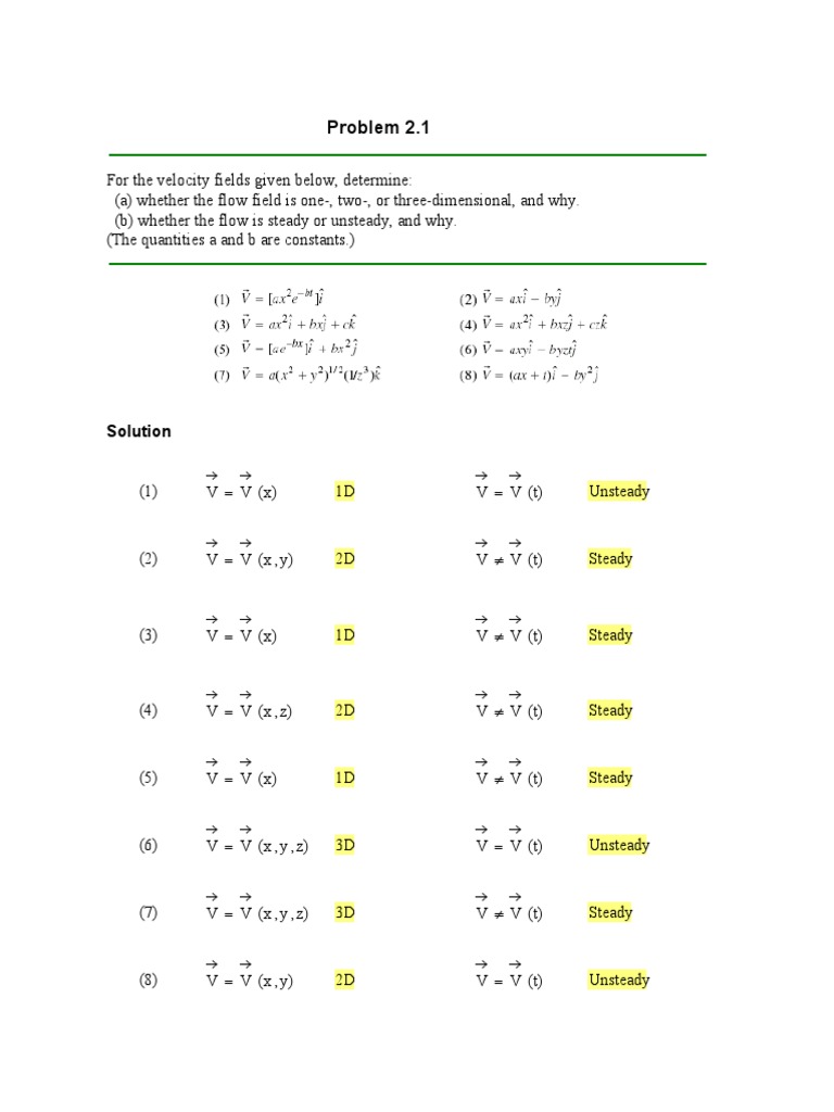 Fluid Mechanics Chapter 2 Solutions | PDF | Fluid Dynamics | Torque