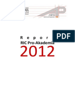 Activity Report RIC Pro-Akademia 2012