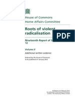 Roots of Violent Radicalisation 2012