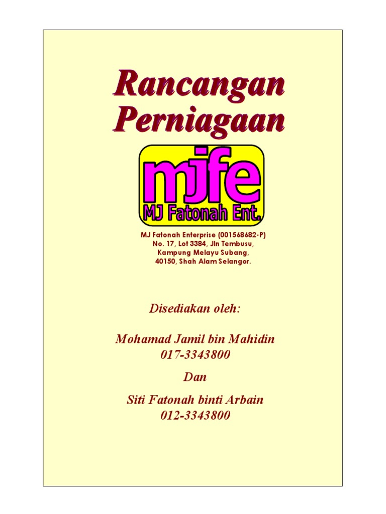 Rancangan Perniagaan Penternakan Lembu