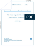 The Social Impact of Financial Crises: Policy Research Working Paper 6703