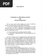 A Europa e a Filosofia Alema - Heidegger
