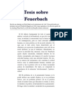 Tesis Sobre Feuerbach