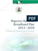 The Nigerian National Broadband Plan 2013